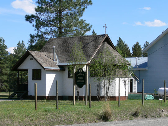 GDMBR: Historic Waldo Church of Baynes Lake.